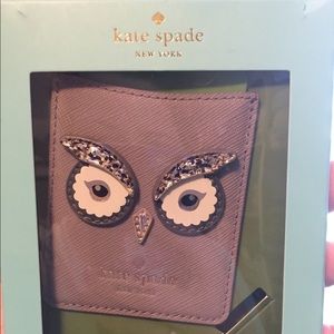 Kate Spade Owl card holder for cell phone